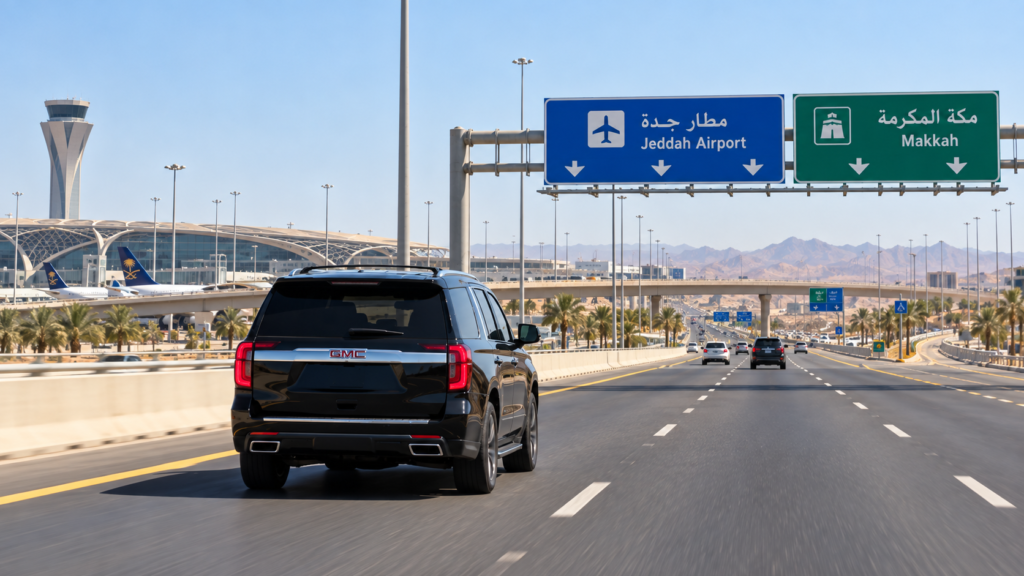 jeddah airport to makkah gmc taxi